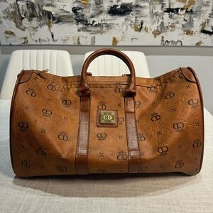 Vintage Christian Dior Carry On Luggage